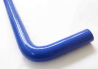 Paño de alta temperatura de la manguera de radiador del silicón reforzado envolviendo la superficie lisa brillante azul